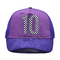 Настройка 5 панели Капюшоны грузовика Визор изогнутые глазки Фиолетовый сетка шляпа Цвет Логотип настройка